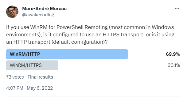 PowerShell Remoting WinRM Transport Poll